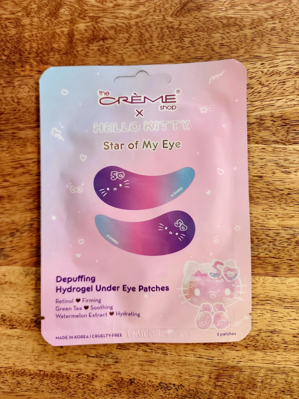 The Creme Shop X Hello Kitty 50th Anniversary Retinol Undereye Patches